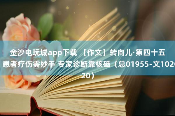 金沙電玩城app下載 【作文】轉向兒·第四十五回 患者療傷需妙手 專家診斷靠核磁（總01955-文1020）
