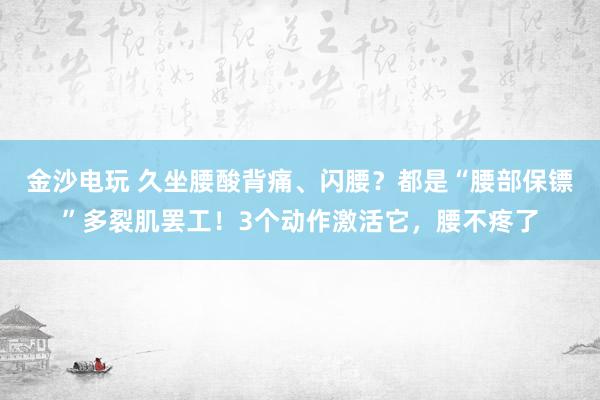 金沙電玩 久坐腰酸背痛、閃腰？都是“腰部保鏢”多裂肌罷工！3個動作激活它，腰不疼了