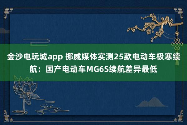 金沙電玩城app 挪威媒體實(shí)測(cè)25款電動(dòng)車極寒續(xù)航：國(guó)產(chǎn)電動(dòng)車MG6S續(xù)航差異最低